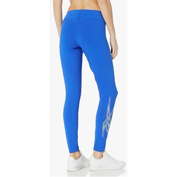 Reebok Women's Classic Vector Logo Legging, Humble Blue SZ S - Picture 2 of 9
